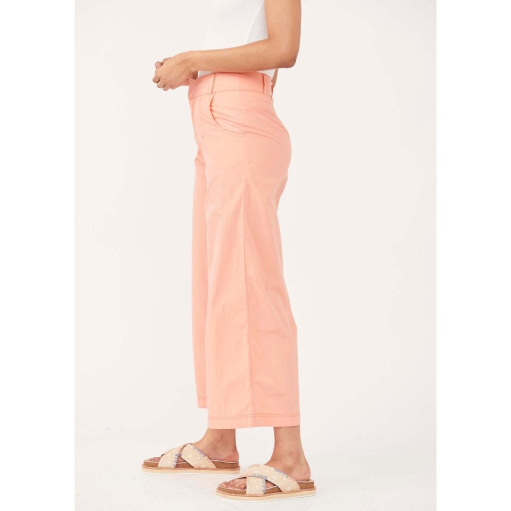 Free People Menorca Cropped Solid Pant / Faded Coral Size 0 - Picture 4 of 10